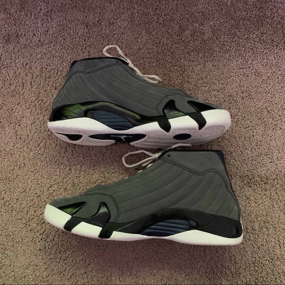 Air Jordan Retro 14 XIV LT Graphite Navy Sz 11.5 - Picture 2 of 5